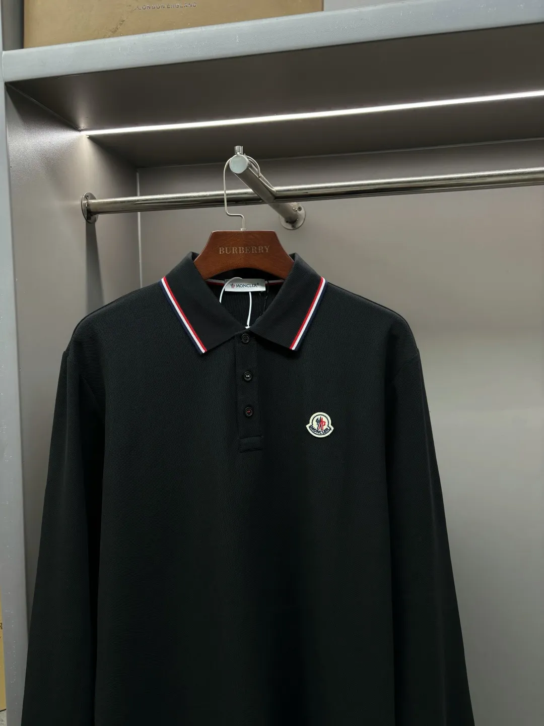 MONCLER New Arrival Polo Same Style 260 ， Factory New Arrival Versatile : Black White Royal Blue Gray Size：S-XXL